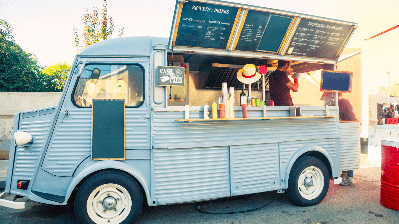 Open food truck