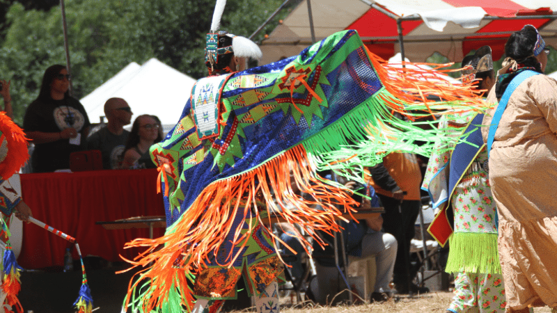 Colorful powwow